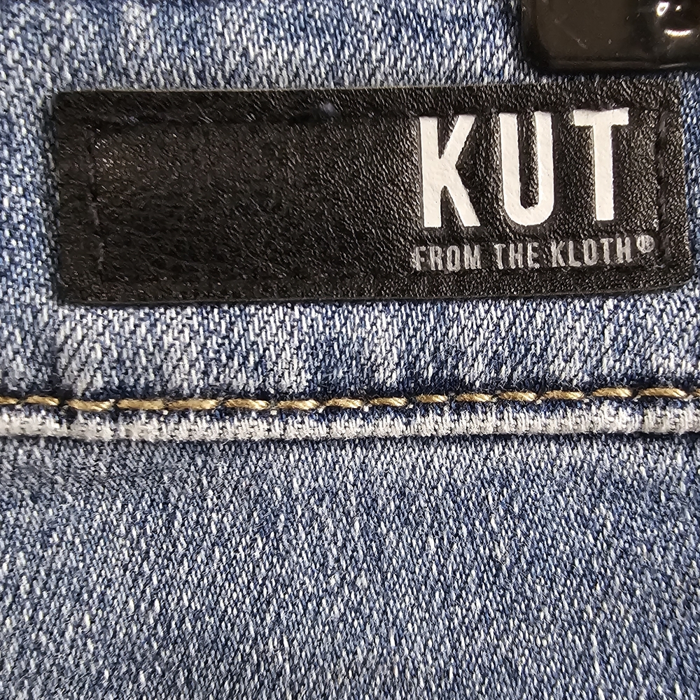 KUT From The Kloth Jeans Womens Size 2 Distressed Straight Leg Ankle Denim - Picture 5 of 5